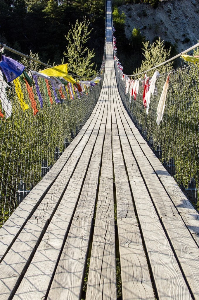Suspension bridge of Paro and Punakha